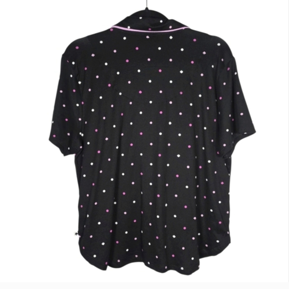 Kate Spade 2 Piece Polka Dot Pajama Set with Pink Accents Sz M - Picture 10 of 12